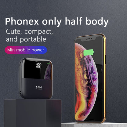 10000mAh Portable Charger - Mini Power Bank for On-the-Go Charging