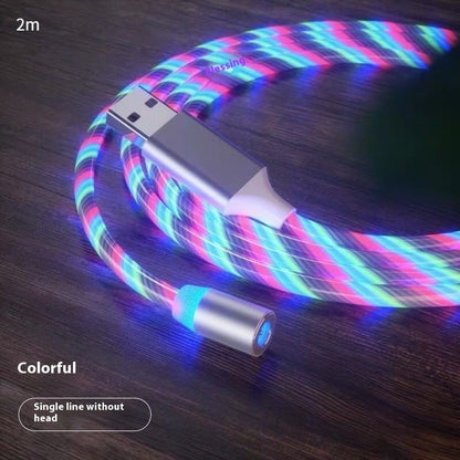 Magnetic Fast Charging Cable - Streamer LED Magnet Charger for Lighting and Micro USB Type-C