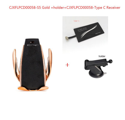 S5 Car Wireless Charger - Mobile Phone Bracket for Effortless Charging