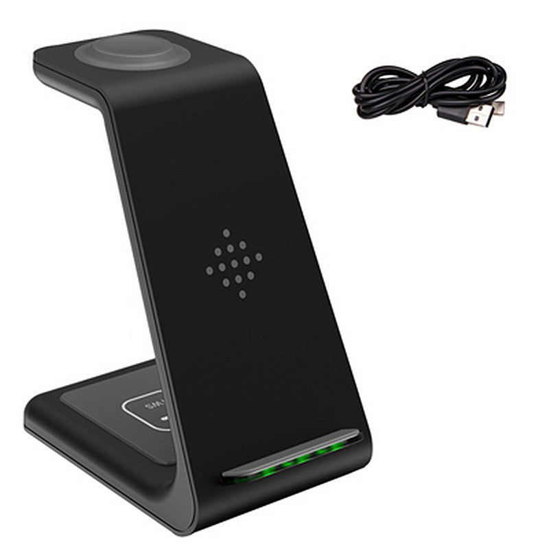 Wireless Charger for iPhone 12 - Three-In-One Charging Stand for iWatch 6 and Fast Charging Base