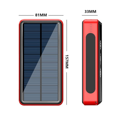 High Capacity Solar Power Bank for Reliable On-the-Go Charging
