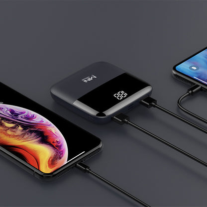 10000mAh Portable Charger - Mini Power Bank for On-the-Go Charging