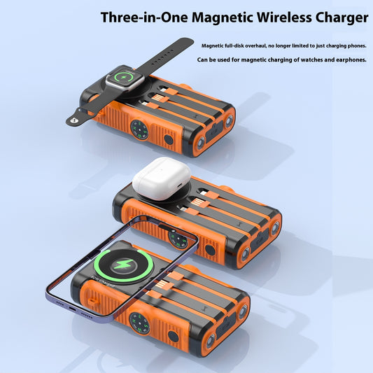 Solar Camping Power Bank - Outdoor Hand Crank Charger