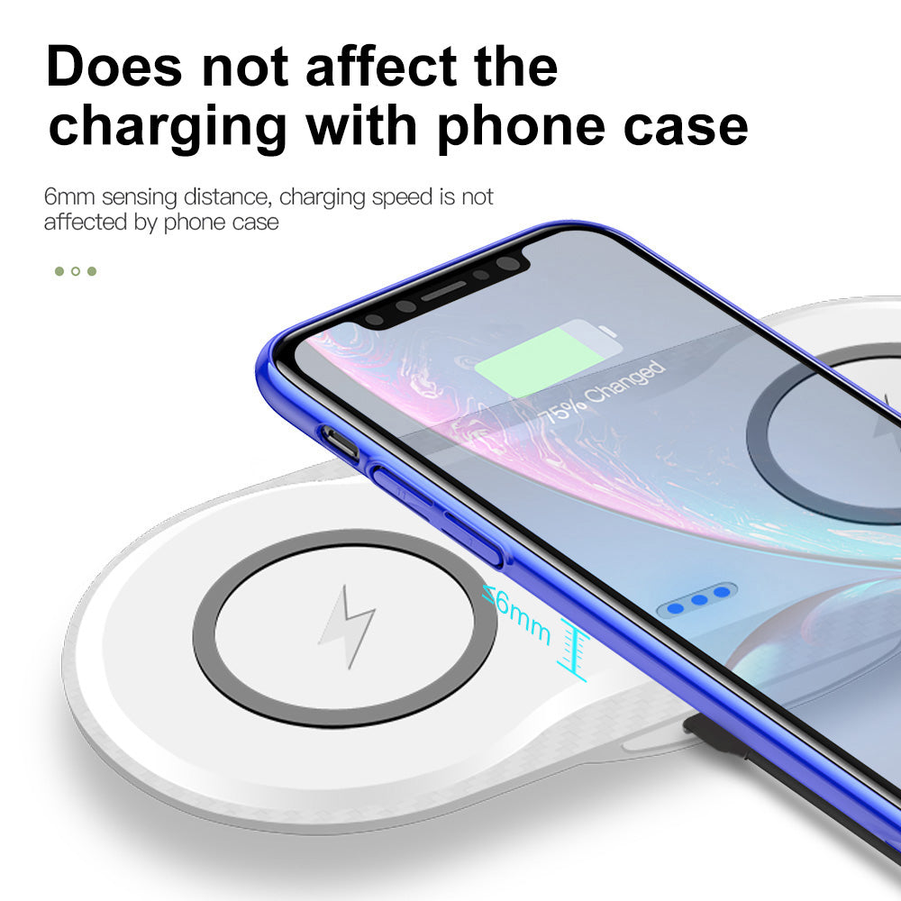 Wireless Dual Phone Charger - Fast & Convenient Charging Solution
