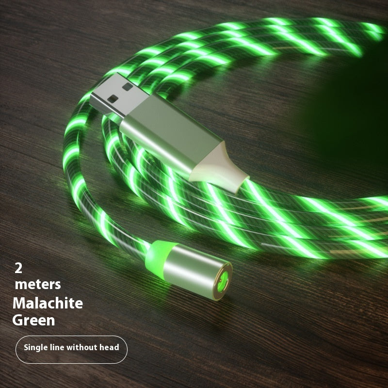 Magnetic Fast Charging Cable - Streamer LED Magnet Charger for Lighting and Micro USB Type-C