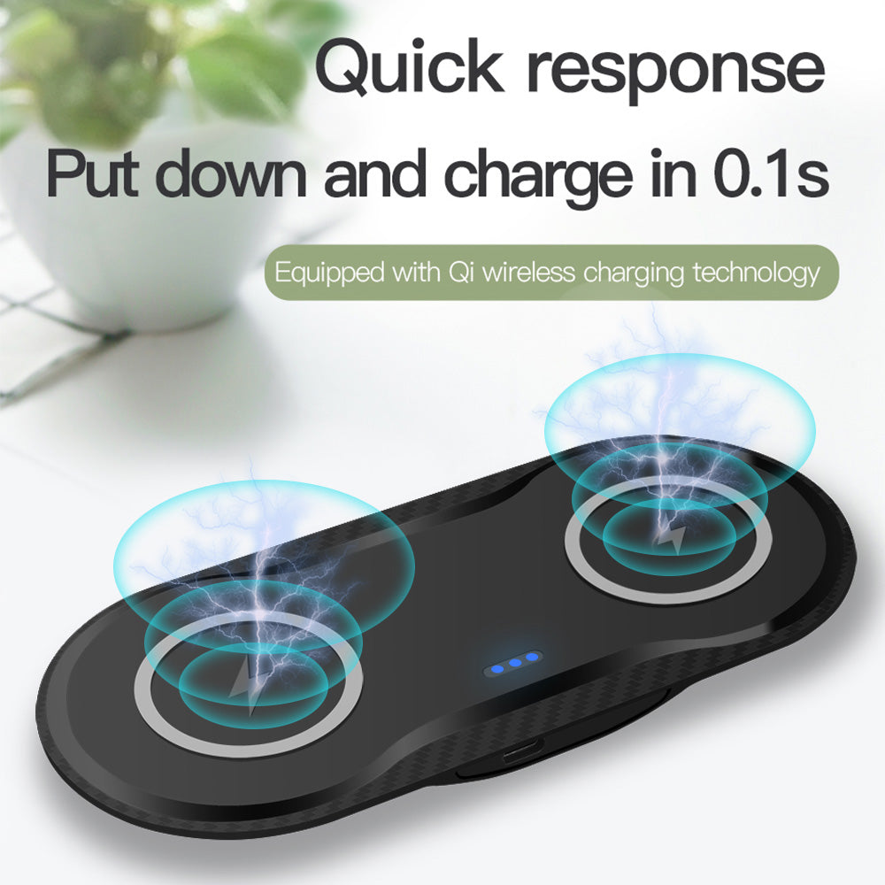 Wireless Dual Phone Charger - Fast & Convenient Charging Solution