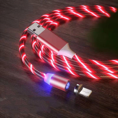 Magnetic Fast Charging Cable - Streamer LED Magnet Charger for Lighting and Micro USB Type-C