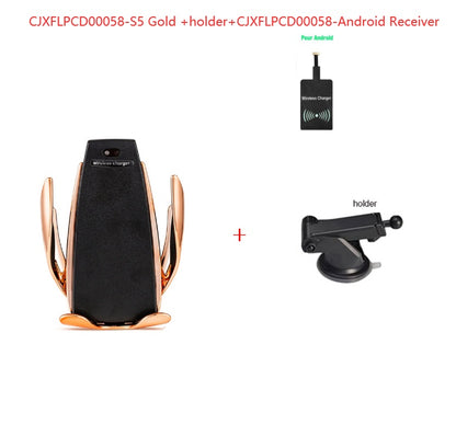S5 Car Wireless Charger - Mobile Phone Bracket for Effortless Charging