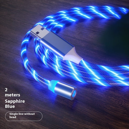 Magnetic Fast Charging Cable - Streamer LED Magnet Charger for Lighting and Micro USB Type-C