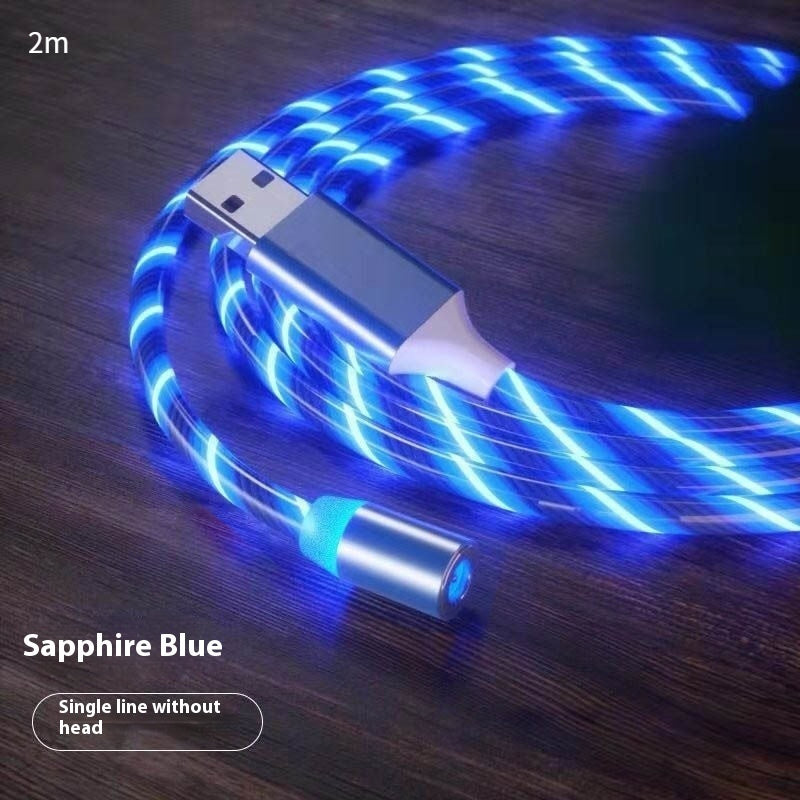 Magnetic Fast Charging Cable - Streamer LED Magnet Charger for Lighting and Micro USB Type-C