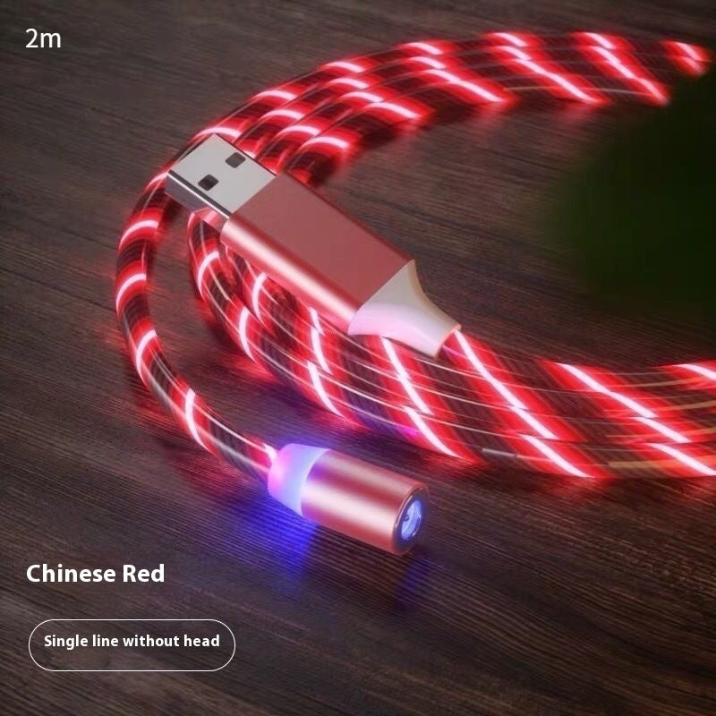 Magnetic Fast Charging Cable - Streamer LED Magnet Charger for Lighting and Micro USB Type-C