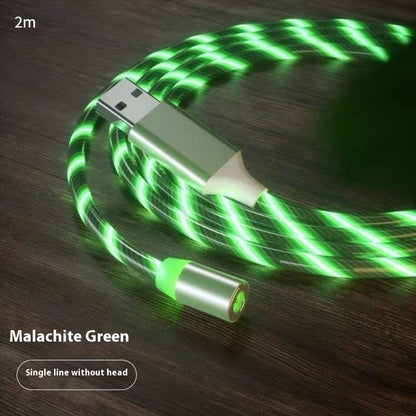 Magnetic Fast Charging Cable - Streamer LED Magnet Charger for Lighting and Micro USB Type-C