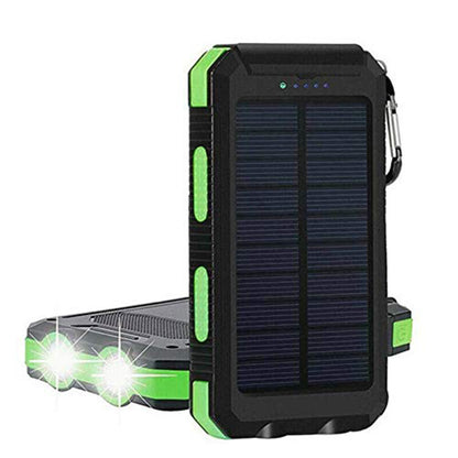Solar Power Bank Portable with Outdoor Compass for Mobile Devices