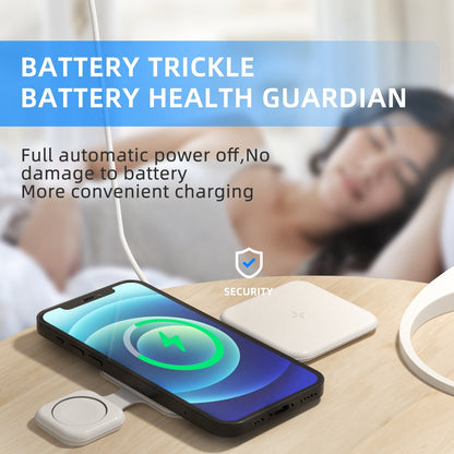 3 in 1 Magnetic Foldable Charger - Multi-Device Wireless Charging Station for Cell Phones and Gadgets